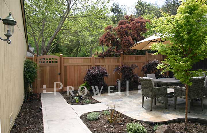 solid wood privacy fence