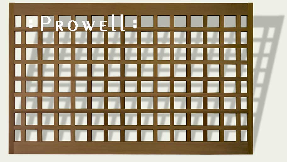 custom wood fence panels #21 with open grids
