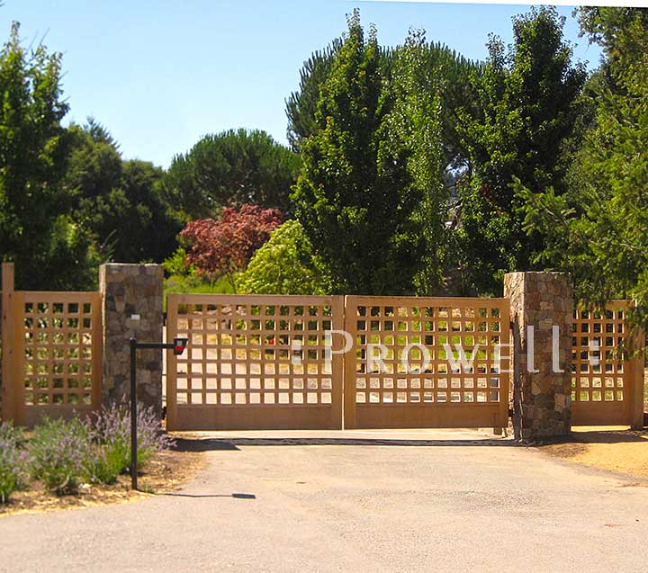 custom wood fence panels #21-7