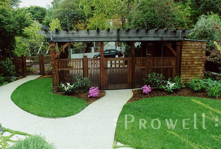 custom wood fence panels #2-10 in Marin county