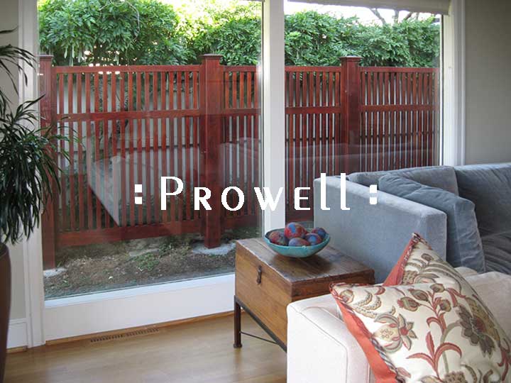 custom wood garden fence #2-2 in Portland, OR. prowell