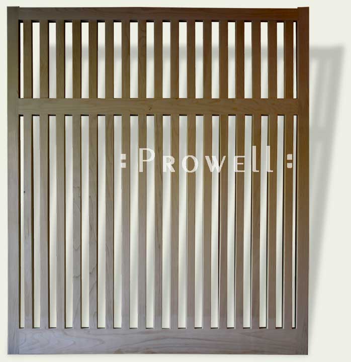custom wood fence panel #2 as open pickets