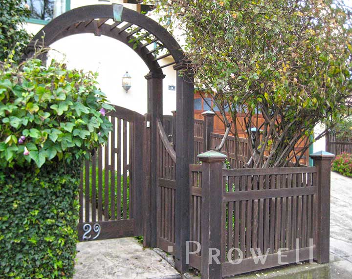 custom wood fence panel #2 weathered gray