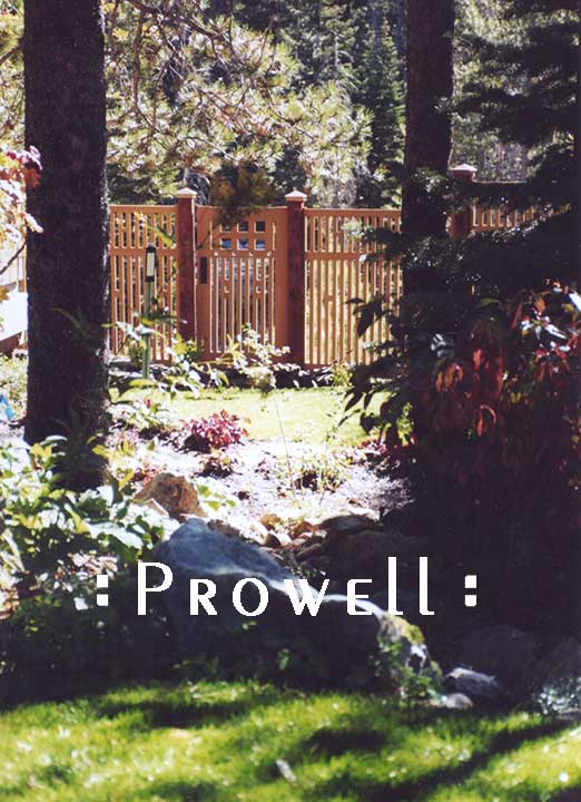 Prowell's custom wood fences in the mountains