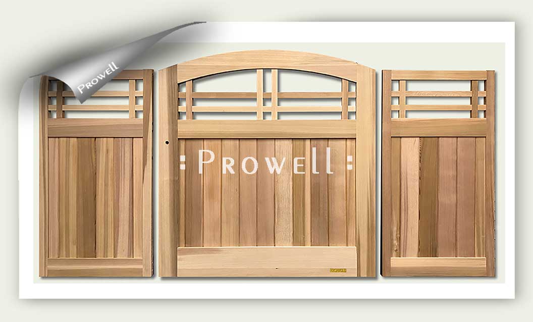 custom wood garden fence #5-2. Prowell woodworks