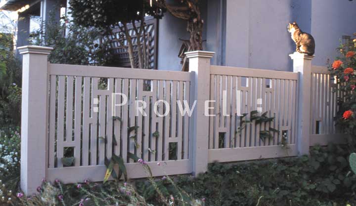 custom wood fence panel #6-1 in Sonoma County, CA