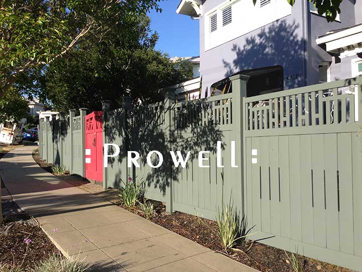 custom wood fence panel #9 in Oakland, CA