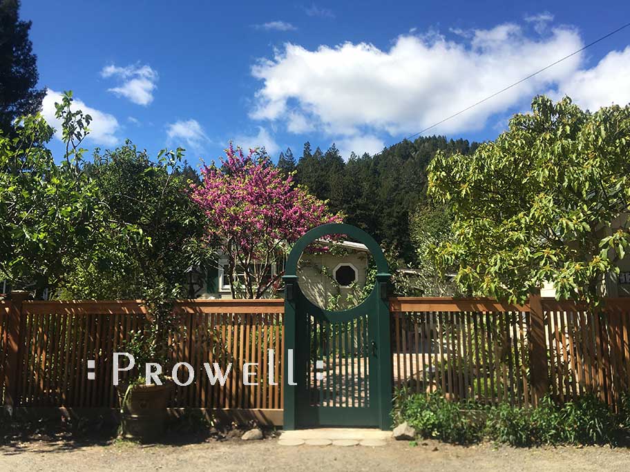 arching Arbor #10 with Garden Gate #25. Prowell