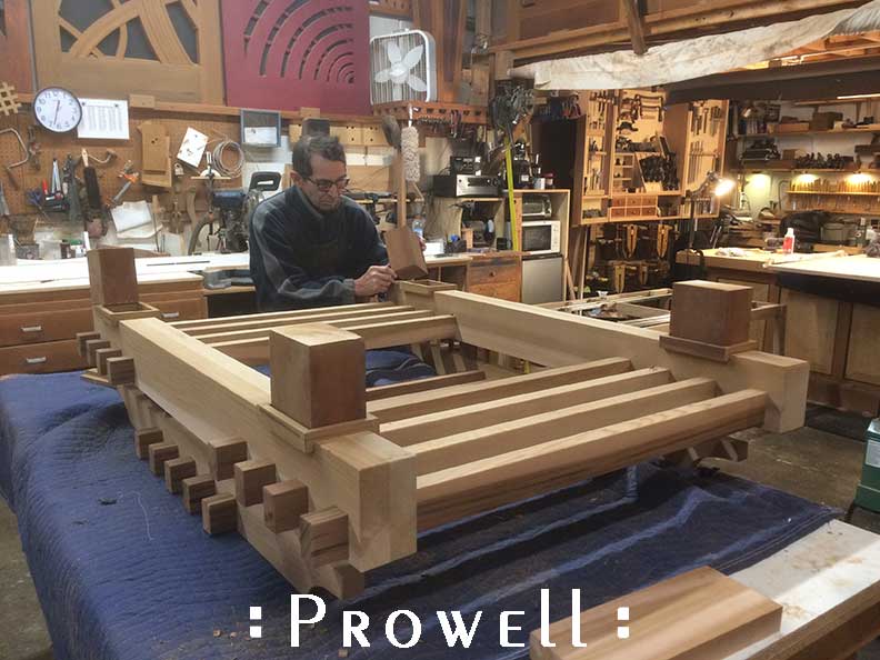 Woodworking shop techniques for building wood arbor #21ff. prowell