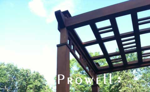 wood garden pergola arbor in New York