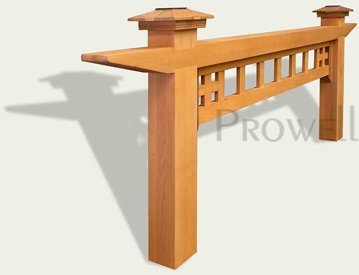 Prowell's Custom wood gate arbor #1-4