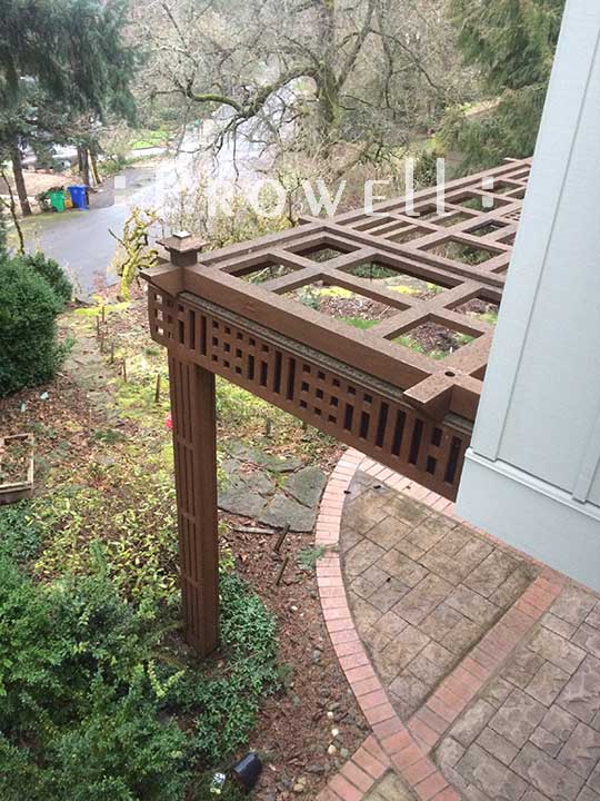 custom wood pergola in Portland