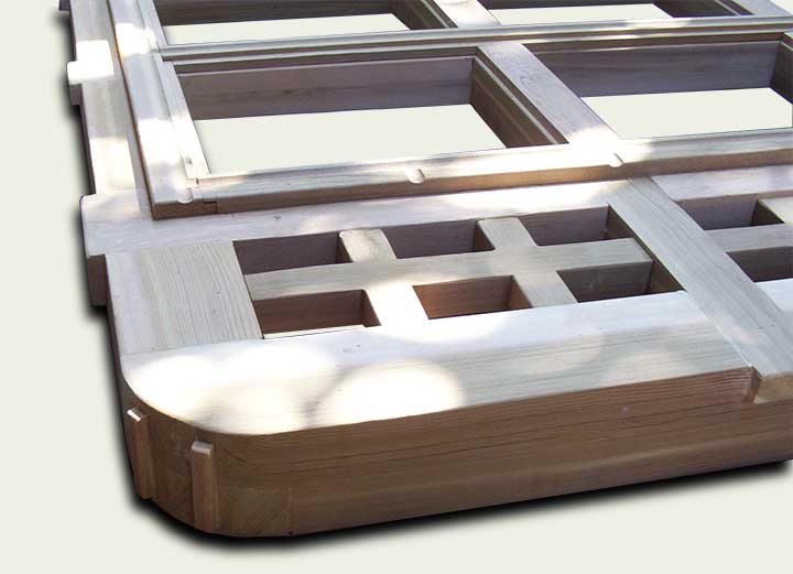 Joinery for custom wood Arbor #30 by Prowell