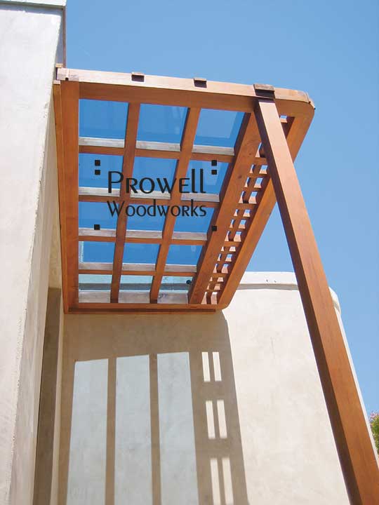 Front Wood Overhang Arbor #30 by Prowell