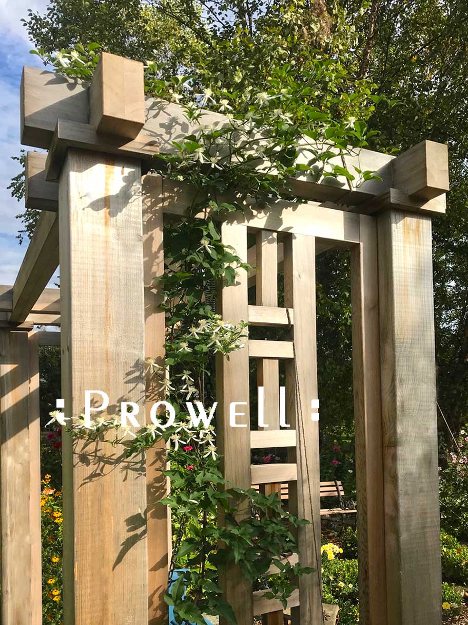 custom wood garden arbor #31d. prowell