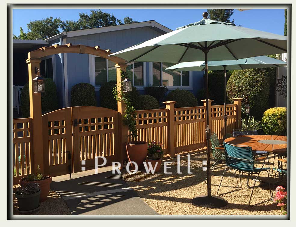 custom wood arbor 8-3 in Napa City, ca