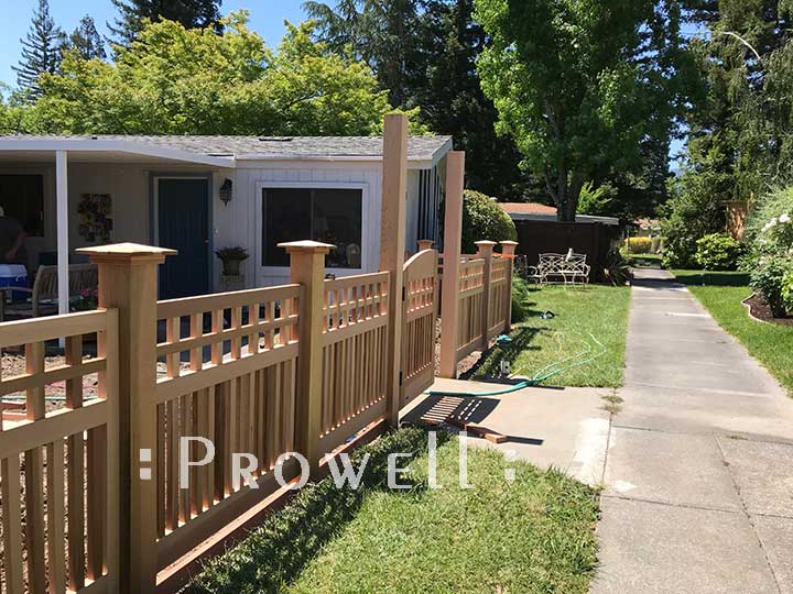 custom wood arbor 8-3aa in napa county, CA. prowell