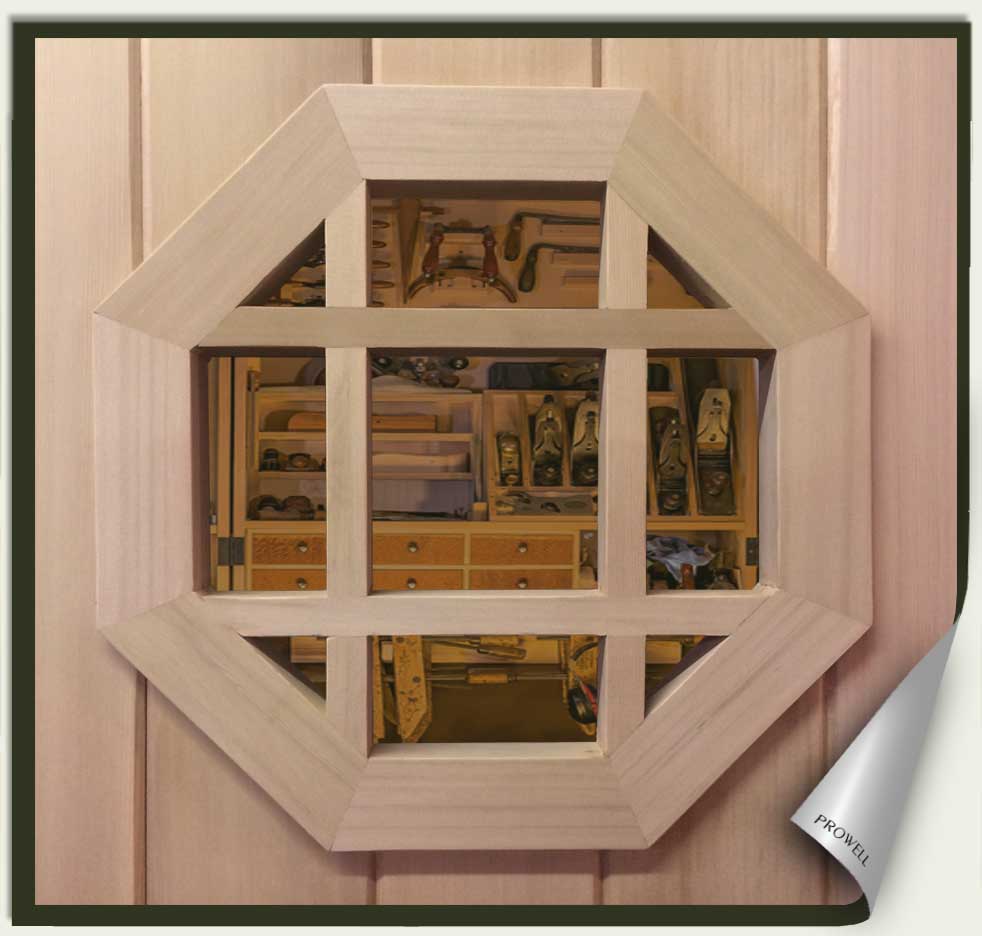 Shop photograph cropped to show the window wood gate security of #102