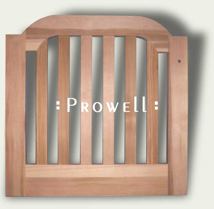 Cropped photo showing Tuscan wood gates #105-2