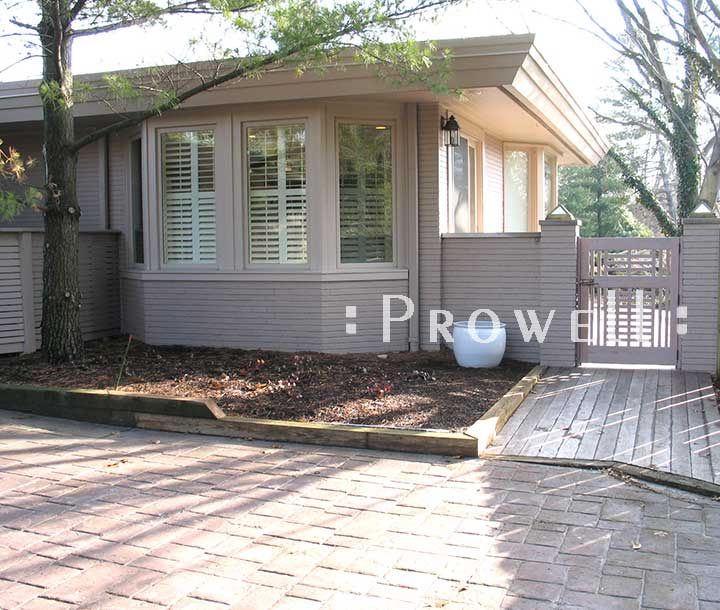 site photograph showing wood gate #100-2 in Indianapolis, Indiana