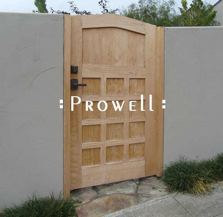 site photograph showing the wooden front wood gates #110 in Berkeley, California