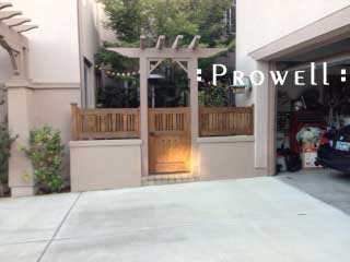 site photo showing wood garden gate #111 in Southern California