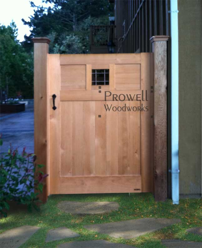 site photo showing the original window wood gate #112 in Sonoma county, californiawood gates in sonoma county