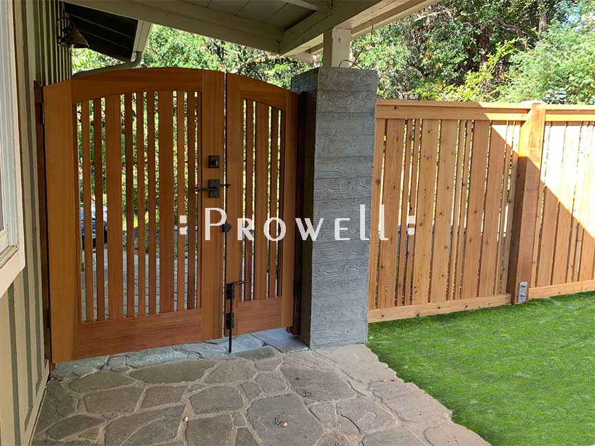 custom wood gates #113b in Lafayette, CA. prowell