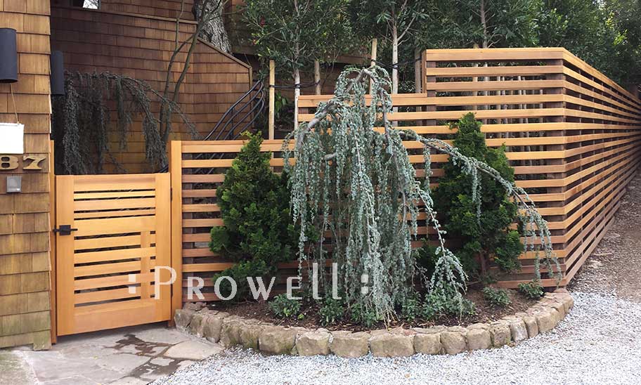 site photograph showing the wood gates #115-5 in Marin county, California