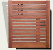 Open Grid Wood Garden Gate #115
