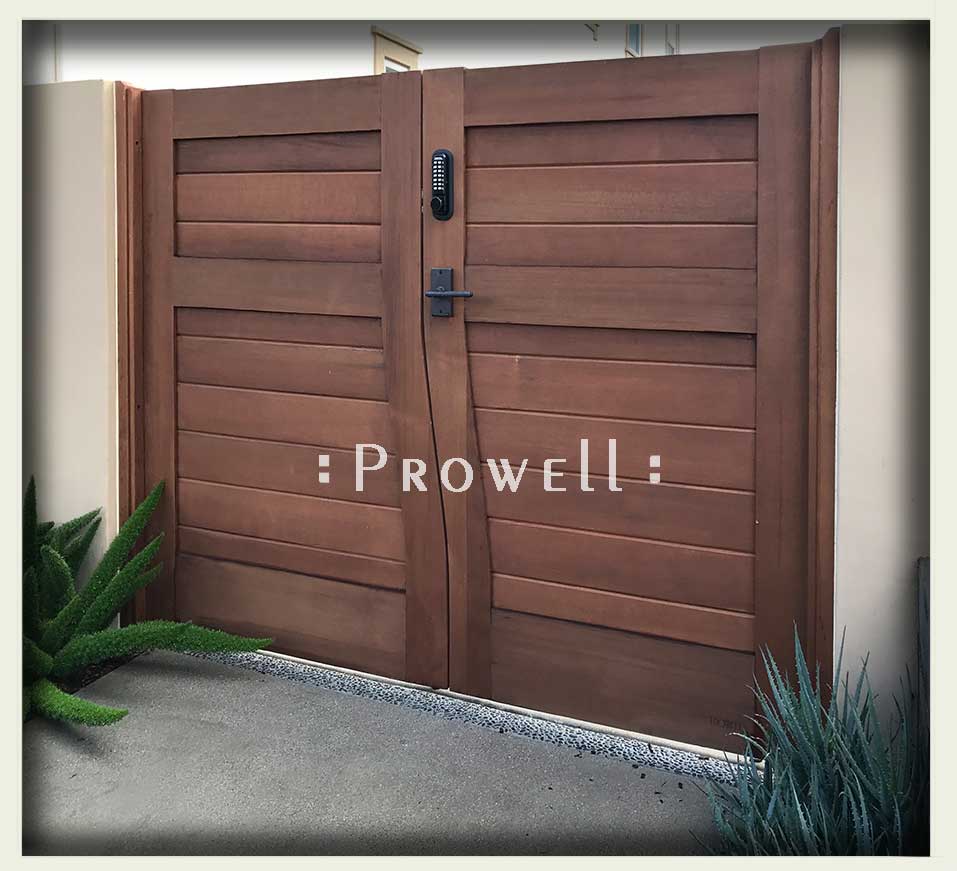 Custom Wood Double Gates #14 in southern california