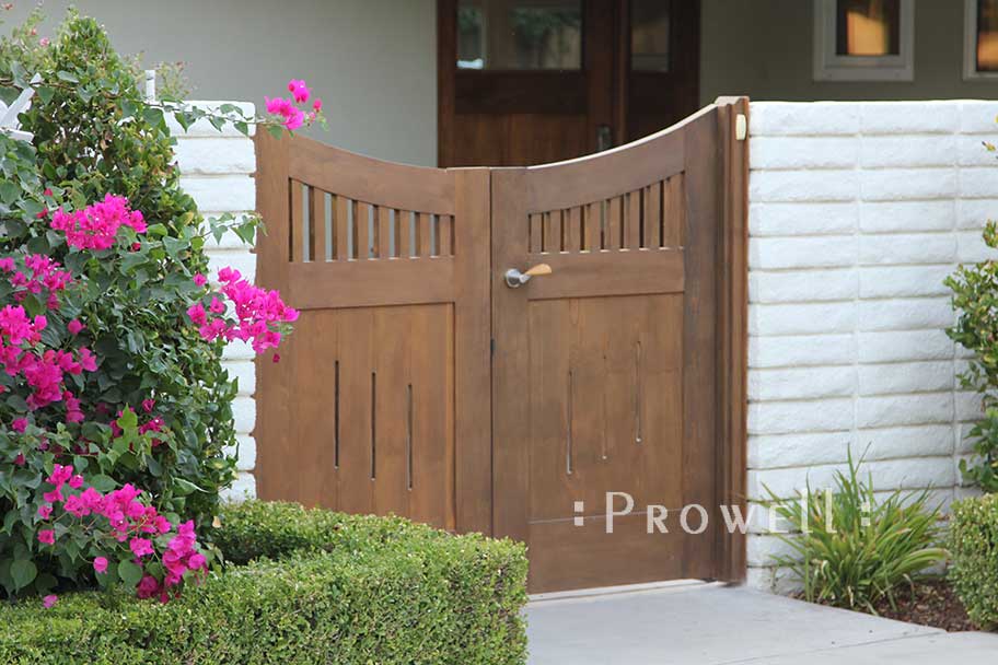 double wood garden gates in Bakersfield, CA