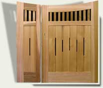 Custom Wood Garden Gate #17