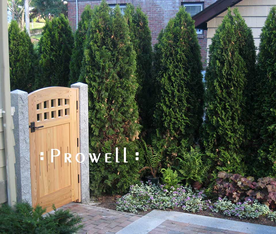 site photo of curved wooden gate #20-2 in Massachusetts