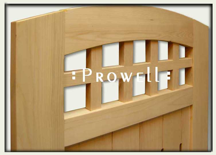 Close-up image of arched gate #20. 
