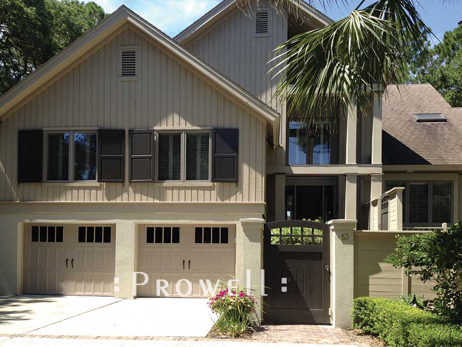 showing an image of the curved gate design on Hilton Head Island, South Carolina Garden