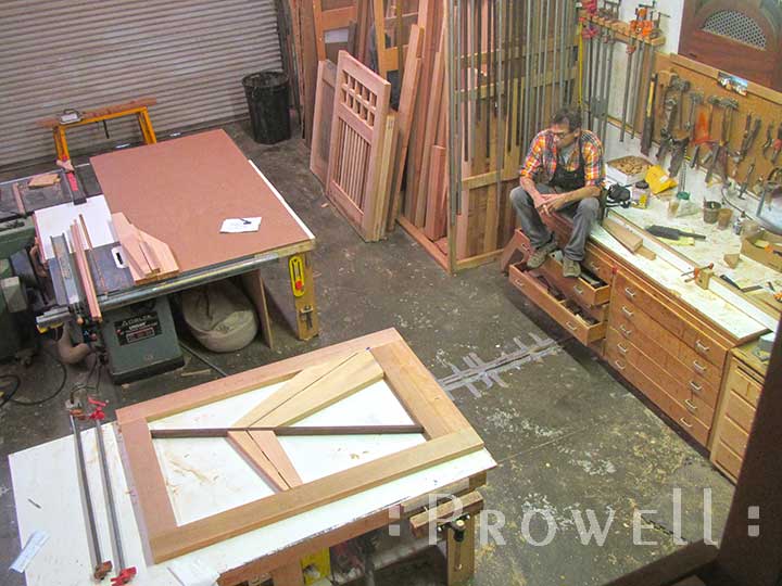 shop progress photo showing the gate design#210