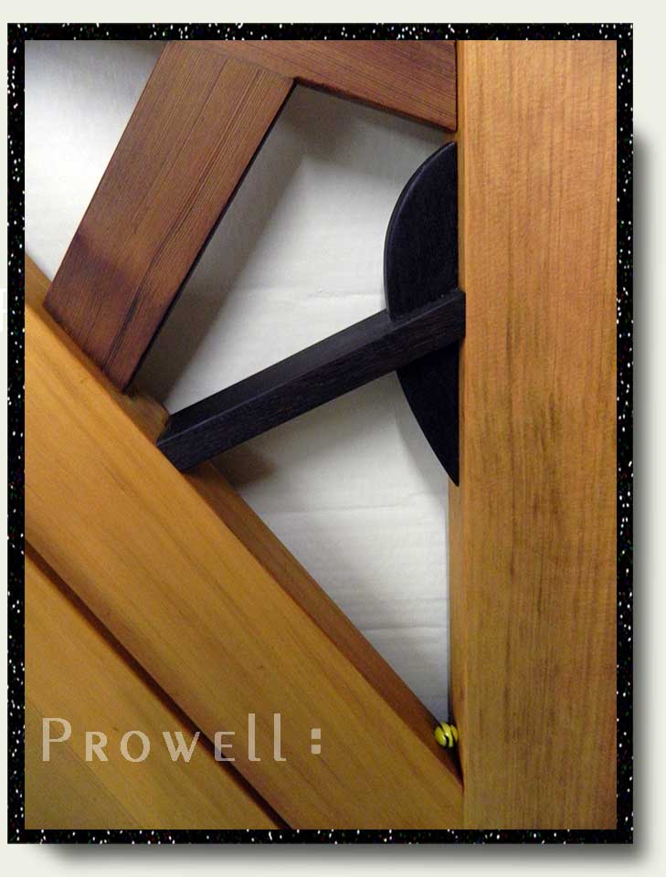 photograph showing the abstract gate design #210 with marbles