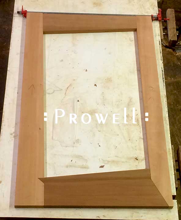 shop progress photo showing the beginning stage of building the eccentric garden gate #213