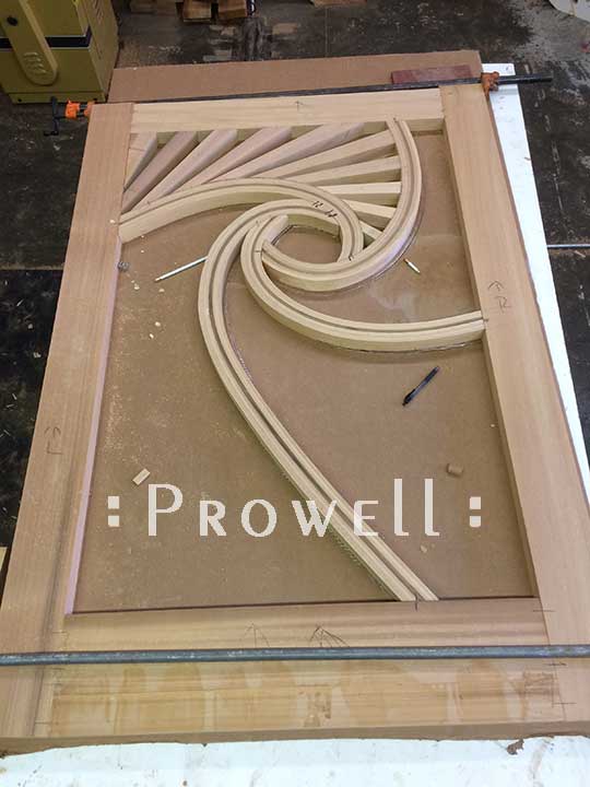 progress photograph of the pinwheel gate design #215