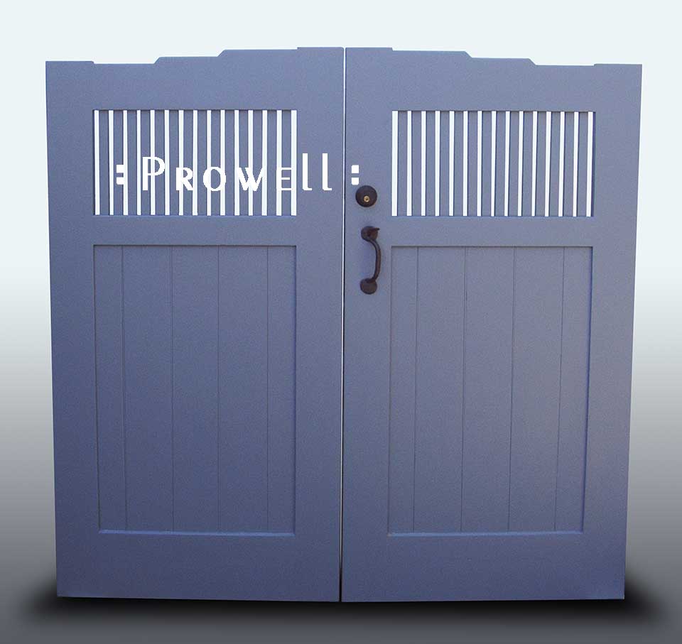 cropped image showing wood gates #24