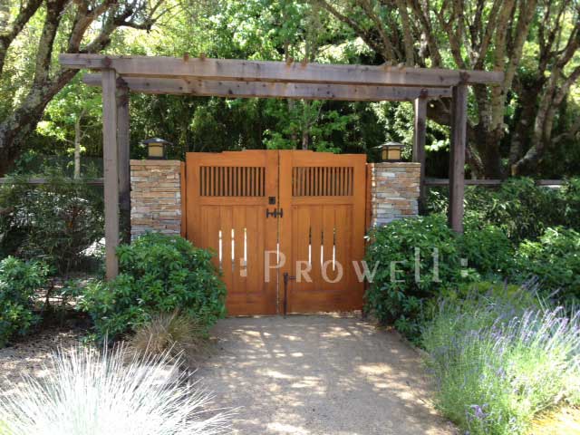 Site image showing wood gates 24-2 in Marin County, california