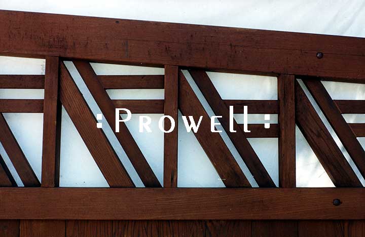 Photo of cropped wooden Gates #26 showing Chevron pattern