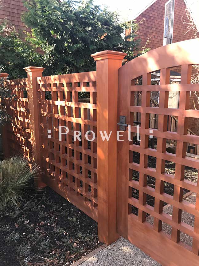 site image showing gate design #27 in Marin County, california