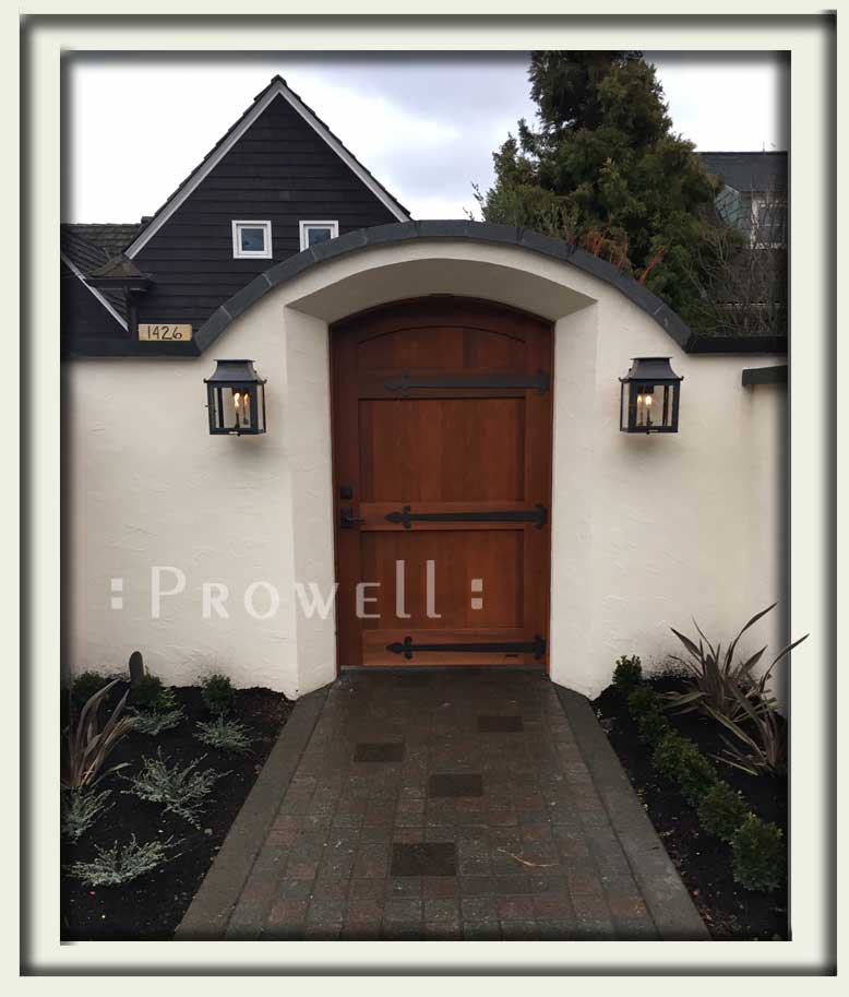 on site photograph showing wood gate door 29-18 in Seattle