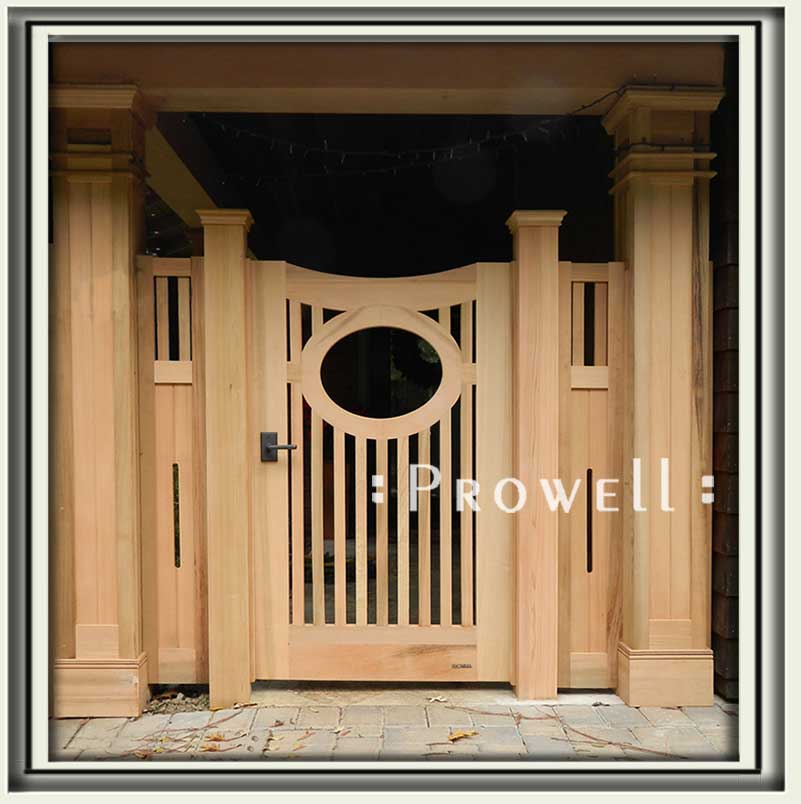 custom wood garden gate #2-9 in Marin County, CA. prowell