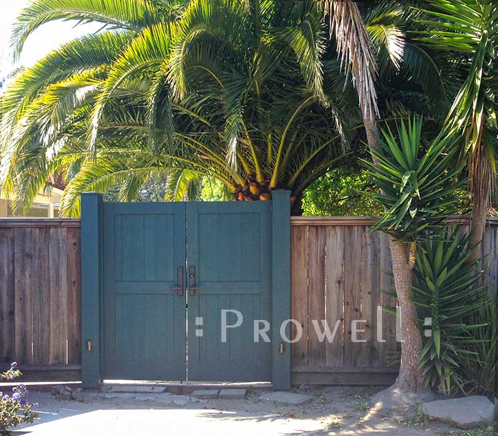 Double Wood Garden Gates in Bolinas, CA