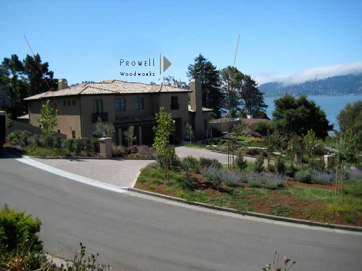 Site photo showing entry gate #30 in Tiburon, California