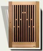Open Grid Wood Garden Gate #32