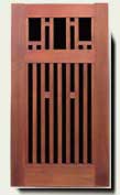 Open Grid Wood Garden Gate #38
